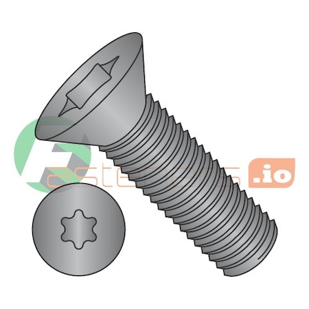 Newport Fasteners #6-32 x 1/2 in Torx Flat Machine Screw, Black Oxide Steel, 10000 PK 496896